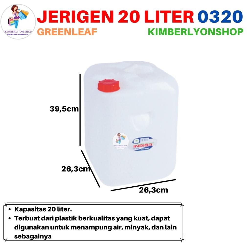 Jerigen Segi Indigo 20 Liter 0320 Green Leaf Ready