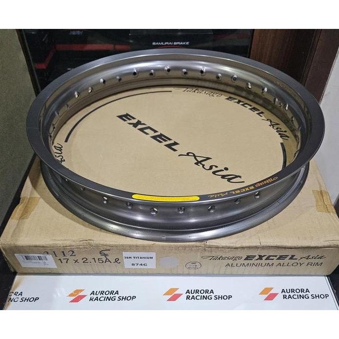 VELG TAKASAGO EXCEL 17 X 215 HOLE 36 TITANIUM