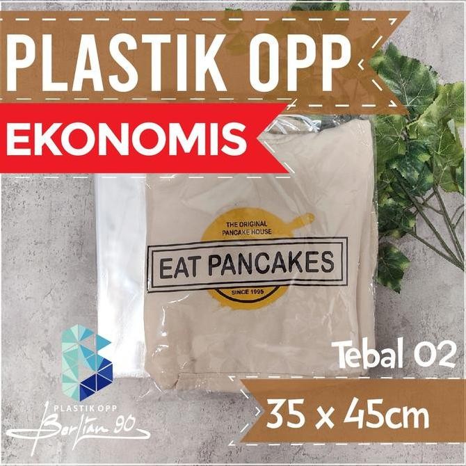 ready stock Plastik Opp 35x45 Cm Plastik Opp Seal /  Plastik Opp Lem 02 Mic