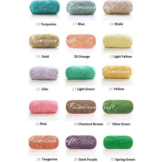 Benang rajut katun semprot wol /benang rajut stonewashed SW1 murah