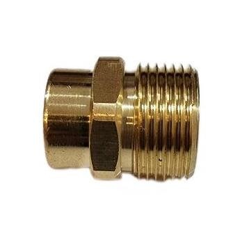 ready  ADAPTOR KONVERTER NEPEL FEMALE M14 TO MALE M22 SAMBUNGAN SELANG GUNJET