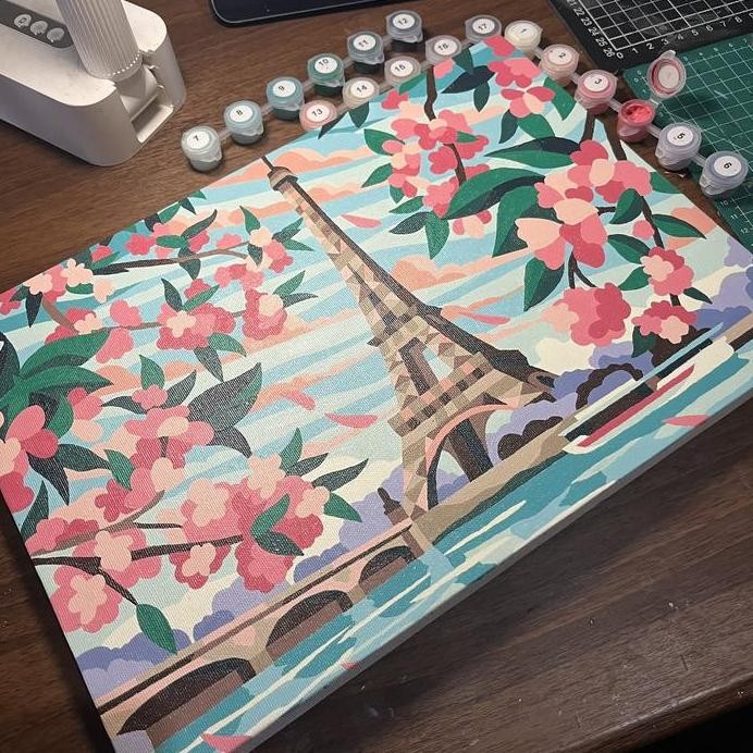 

ready Paint by Numbers 25x35 cm - Painting kit - by Lukis Yuk