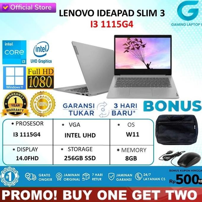 LENOVO IDEAPAD SLIM 3i 14 I3 1115G4 4GB 256SSD W10 14.0FHD