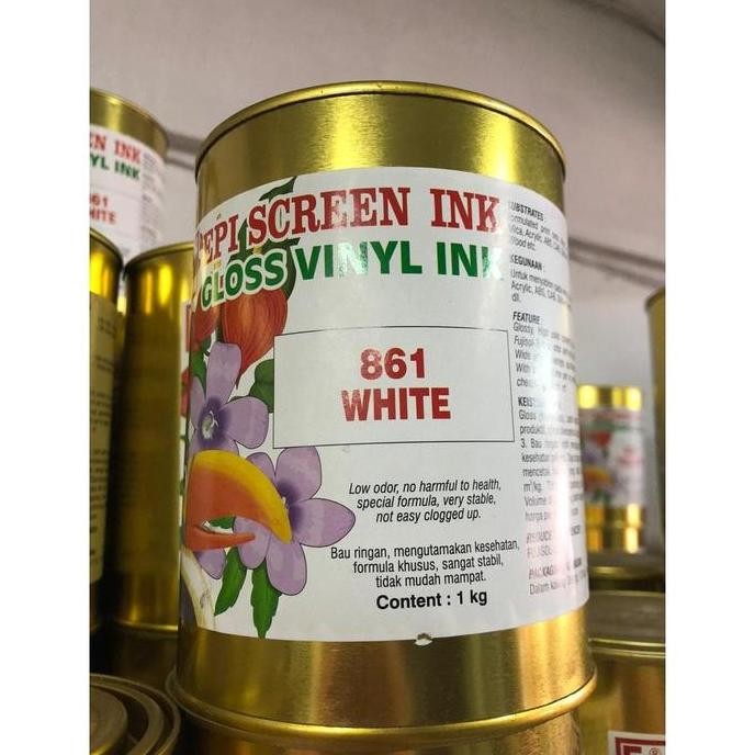 

ready Epi screen 861 White cat sablon basis minyak