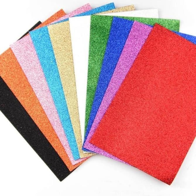 

ready GLITTER CREATIVE EVA FOAM ART SHEET LEMBAR BUSA LEMBARAN KREASI WARNA