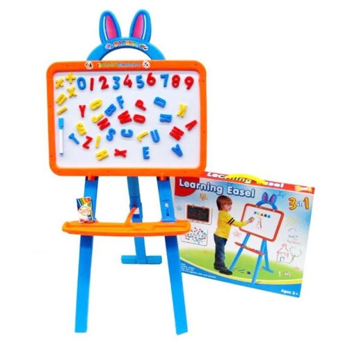 

ready Learning Easel 3 in 1 / Drawing Board Set / Papan Tulis Anak