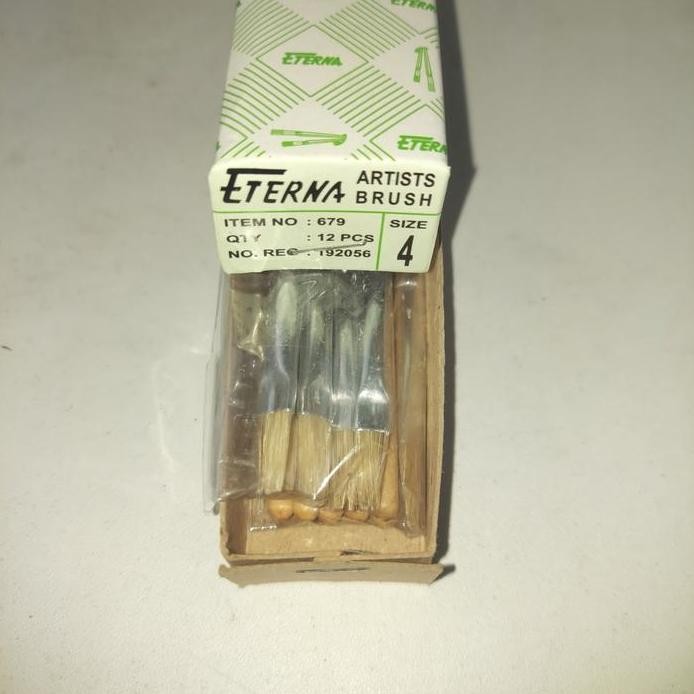 

ready Kuas Lukis ETERNA nomor 4 per 1 lusin