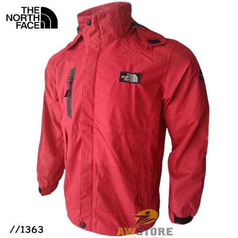 Jaket Gunung Outdoor Summit Series Red Pria Goretex Waterproof Import