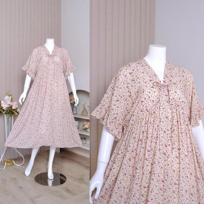 ready stock Zoraya Daster New Kimono Panjang Dress Motif Premium Remaja Bumil Busui Terbaru Kekinian