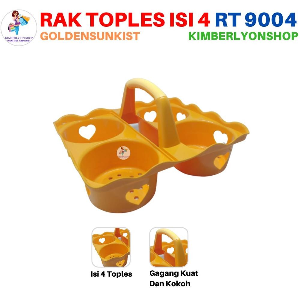 Kimberlyonshop Rak Toples Kue Isi 4 Golden Sunkist Rt 9004 Stok