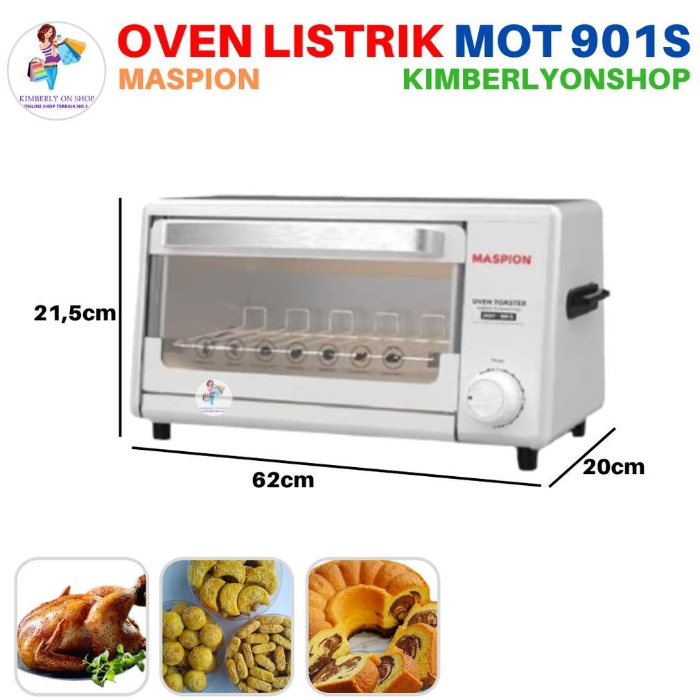 Oven Listrik Toaster Listrik 9 Liter Mot 901S Maspion Stok