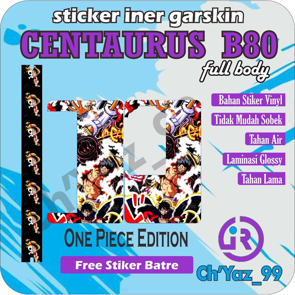 

Vynil Gloosy One Piece B80 Iner Lengkap 5 Garskin Stiker Custom Fullbody Bisa COD