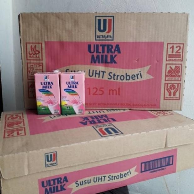 

(Expert) Susu Ultra strawberry ukuran 125 mili isi 40 pcs
