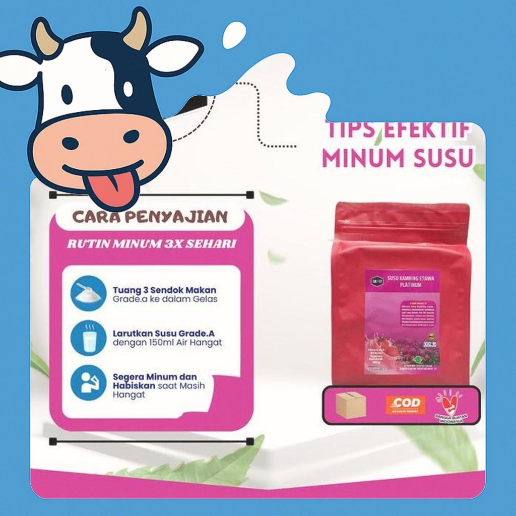 

Susu Kambing Etawa Asli Sk 77 Platinum 500Gr||Rasa Original Cokelat Strawberry Dan Non Sugar