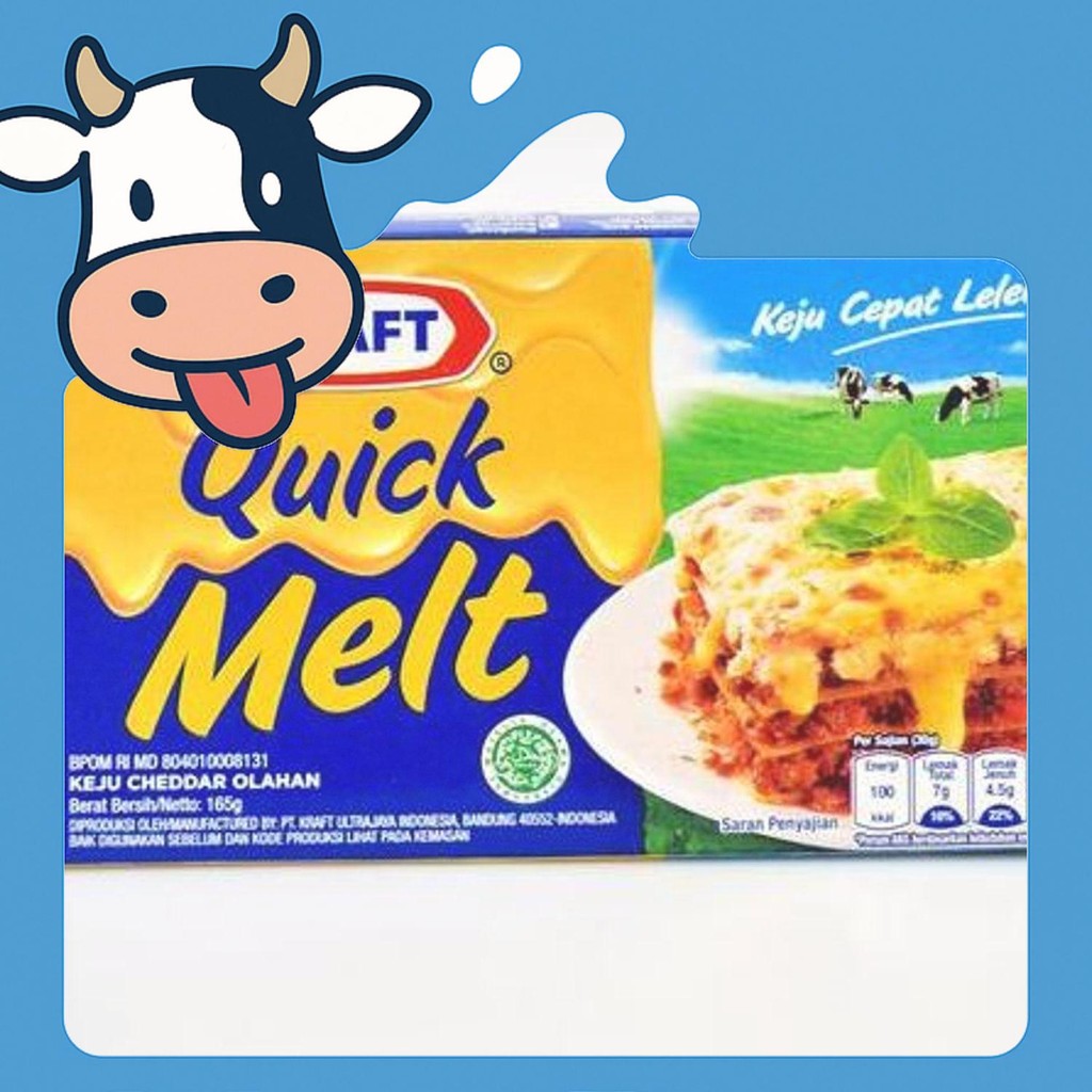 

Kualitas Terbaik Keju Leleh Kraft Quick Melt Cheese 165 Gr