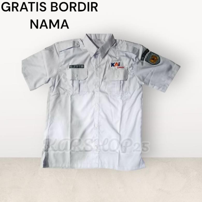 TERLARIS Kemeja PDH Kai Terbaru Seragam Atasan Kai Baju Kai Seragam Kereta Api Indonesia Kemeja Kai 