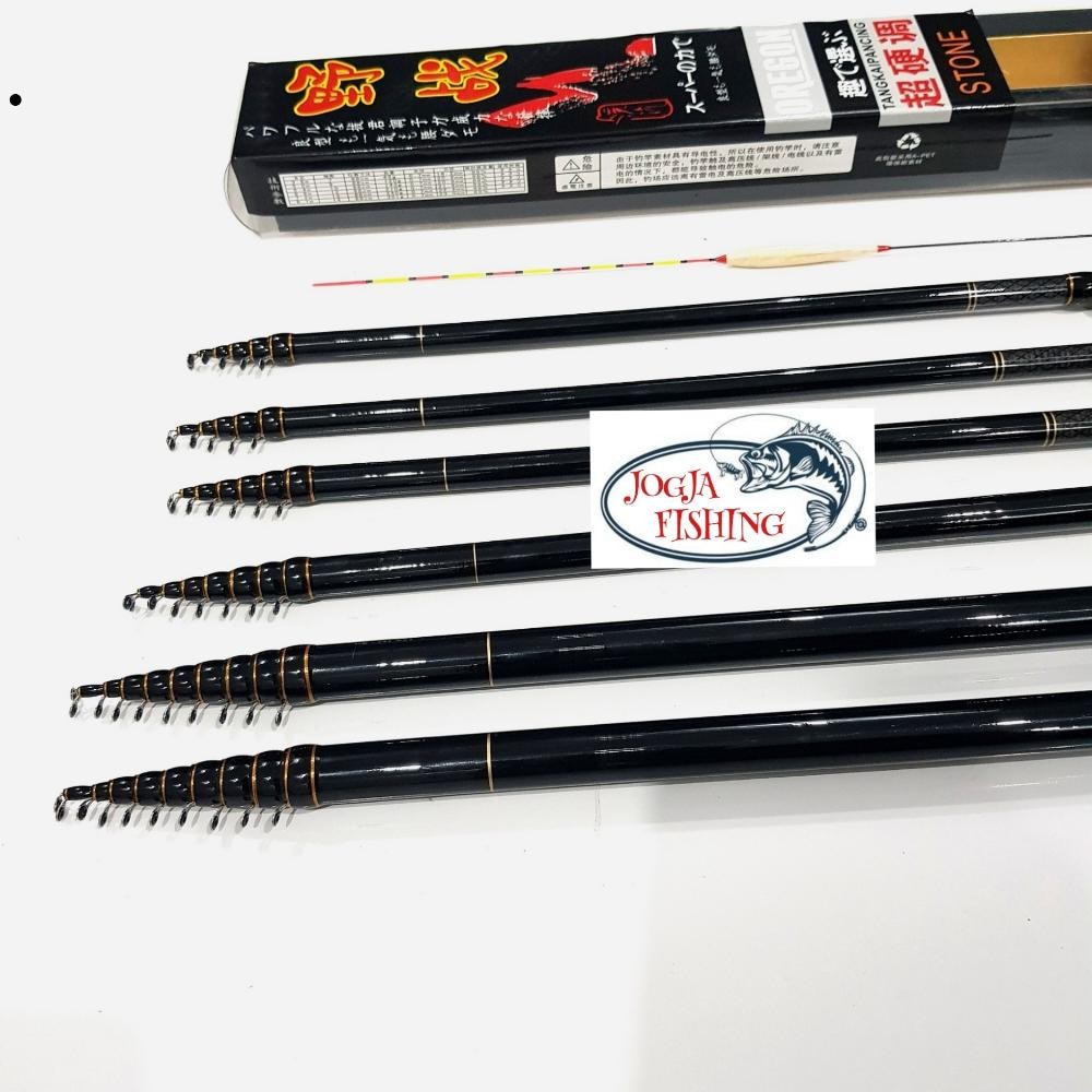VIRAL Joran Tegek Kolong OREGON STONE 270 300 360 450 540 Carbon Ring - Reel Seat Siap Pakai My56