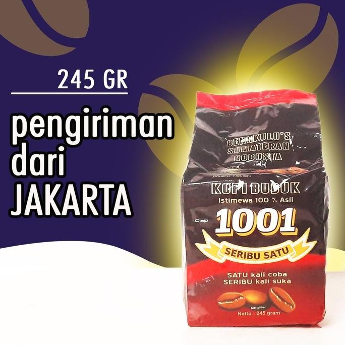 

[[ VELCRO / KOPI BENGKULU 1001 - KEMASAN 245 GRAM BUBUK KOPI ROBUSTA BEST SELLER