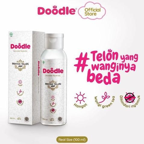 Doodle Exclusive Telon Oil 100 ml / Minyak Telon Doodle Bayi, telon doodle Green Menghangatkan