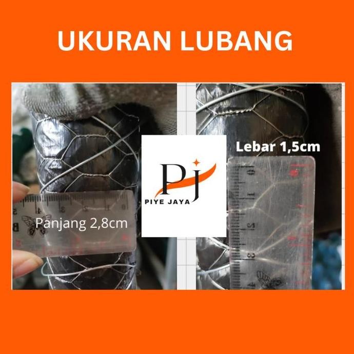 Jaring Pagar Kawat Ram Galvanis Hexagonal Kurungan untuk Kandang Ayam Kelinci Tanaman Rooster Chicke