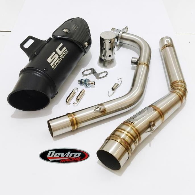 Murah Knalpot Sc-Project Gp70-R Black Import Fs Cbr 150R R15 Cb150R Xsr 155