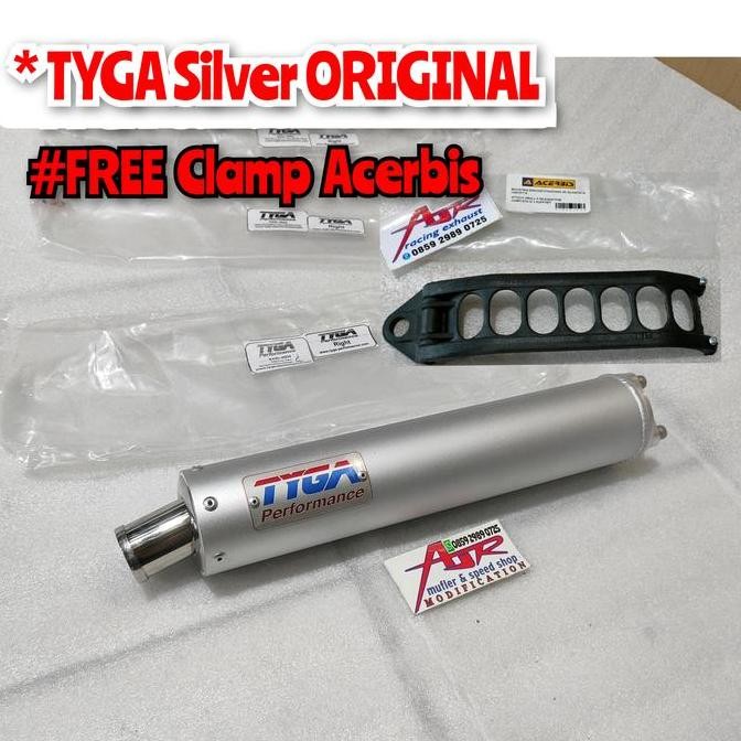 Sale Knalpot Tyga Silver Cnc Original Plus Perut Aitech Ninja R Rr Ss Zx