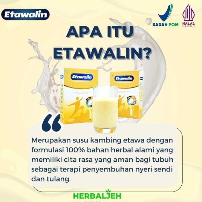 

(Expert) ETAWALIN SUSU KAMBING ETAWA PREMIUM BPOM SOLUSI SENDI DAN REMATIK 200 GRAM