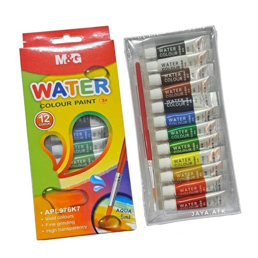 

CAT AIR 12 WARNA 5ML WATERCOLOUR PAINT M&G APL976K7 BONUS KUAS Terlaris