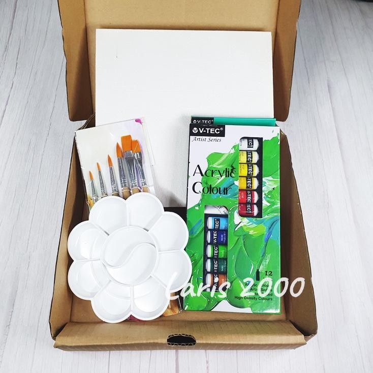 

Paket Lukis Cat Akrilik 12 Warna + Box Terlaris