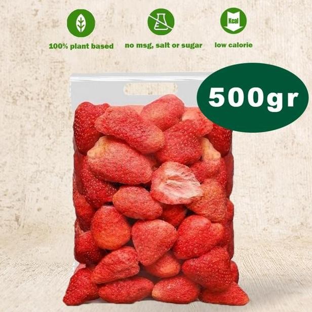

Freeze Dried Strawberry G Buah Kering Strawberry Cemilan Buah Keripik Buah Sna Buah
