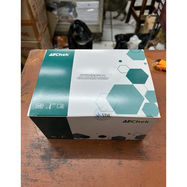 Drug Abuse Test 5 Parameter box isi 25 merk Allchek /  Drug Test Napza Multi 5 Parameter terlaris
