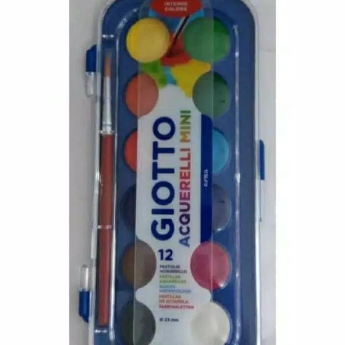 

cat air kering 12 warna mini, aquarelli mini 12 warna, cat air giotto 12 warna Terlaris