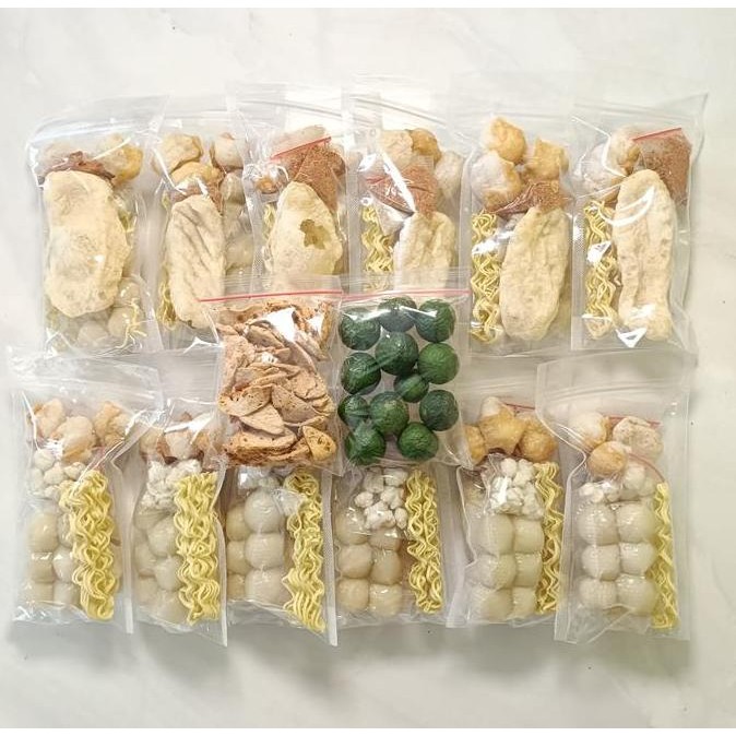 

12 BUNGKUS BASO ACI BONUS BASRENG PEDAS | QUEENSNEK99 Asin Mie Food Seblak SHA