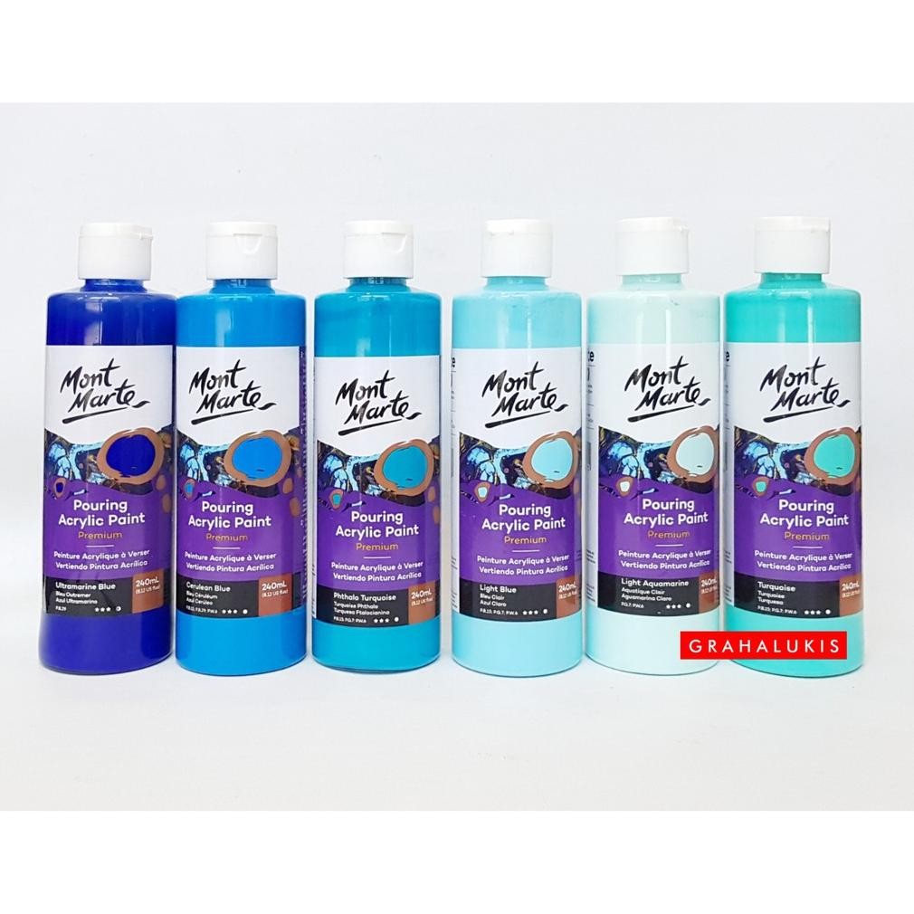 

Mont Marte Pouring Acrylic Paint 240ml Varian Warna Warni Terlaris