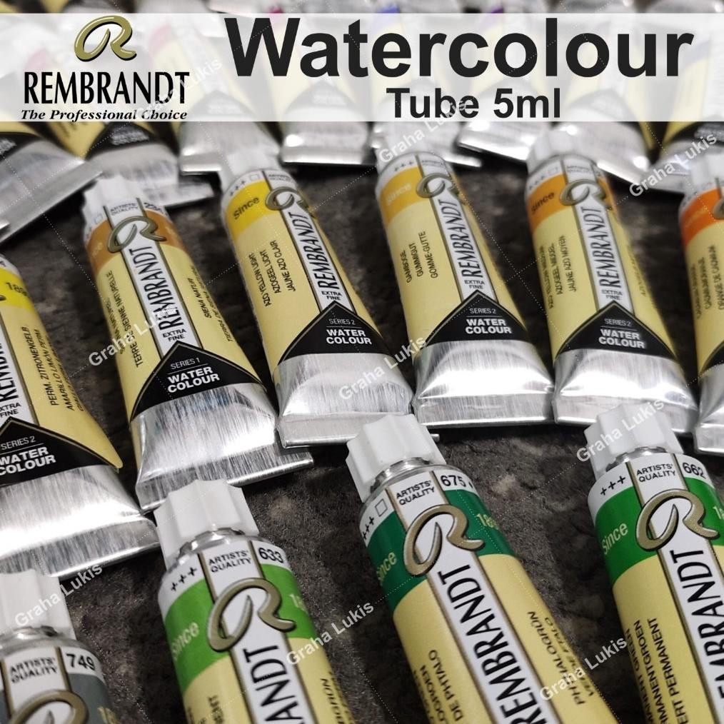 

Rembrandt Water Colour Tube 5ml Series 2 Transparan Terlaris