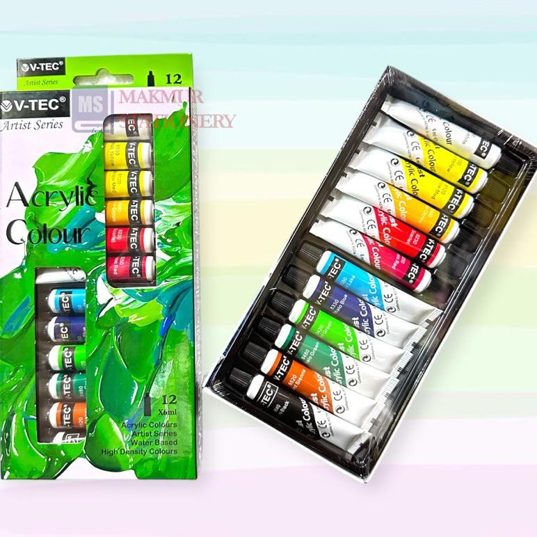 

Cat Acrylic V-TEC 12 Warna (Set) Terlaris