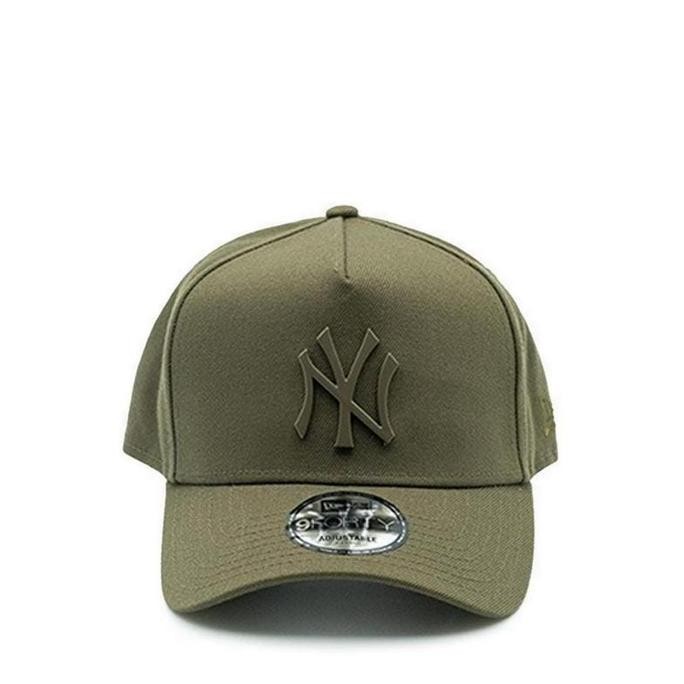 Grosir New Era Mlb New York Yankees Metal Logo Olive Aframe Cap