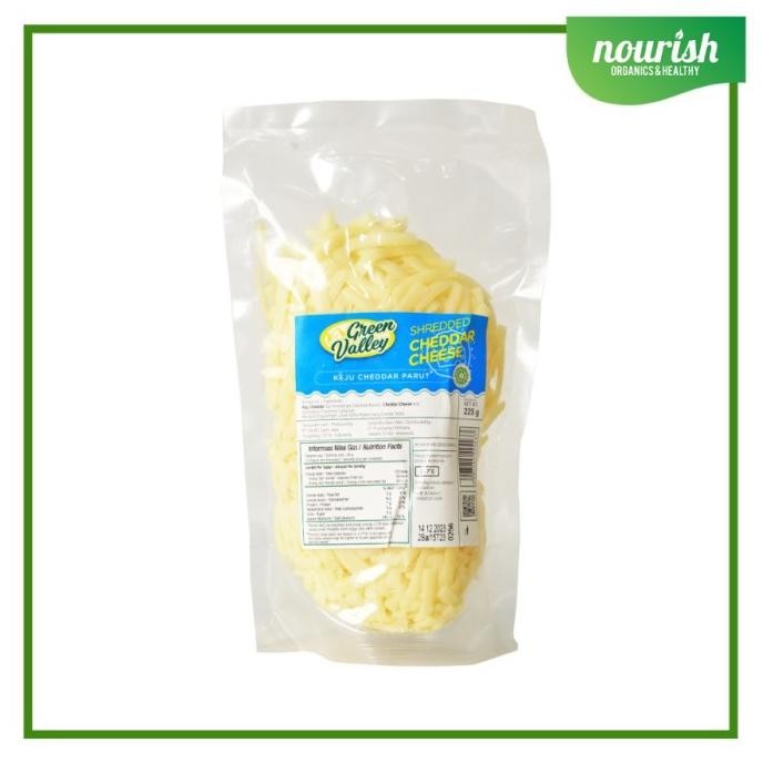 

(Expert) Green Valley Shredded Cheddar Cheese, HALAL/ REAL CHEDDAR 225g