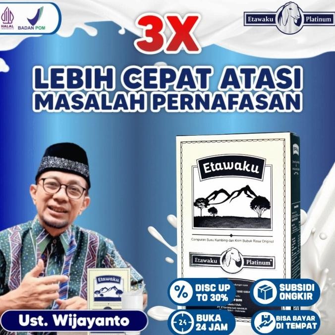 

(Expert) ETAWAKU PLATINUM 100% ORIGINAL - 3x LEBIH CEPAT ATASI MASALAJ PERNAFASAN 2OO GRAM