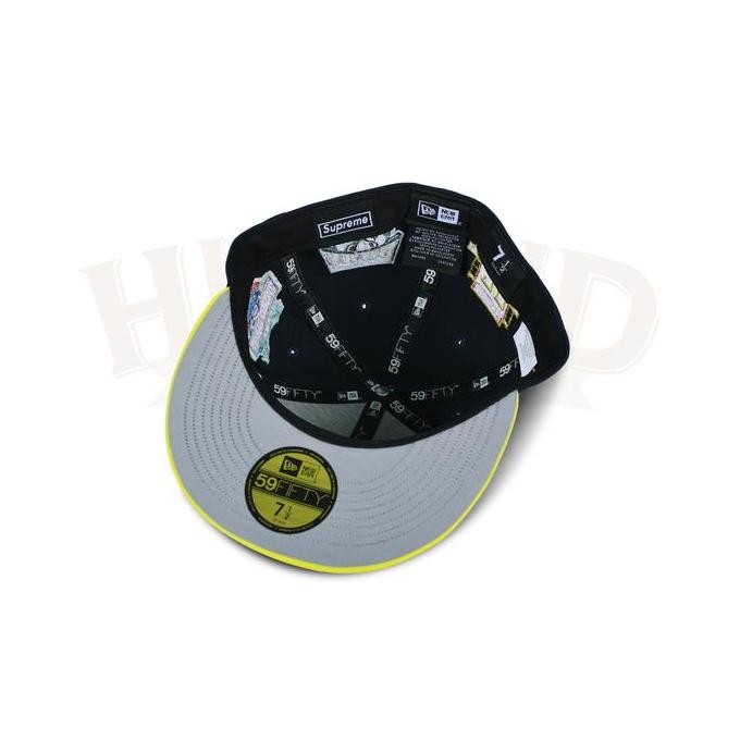 Sale Topi New Era X Supreme Championships Box Logo Navy Fw23 Fitted Hat