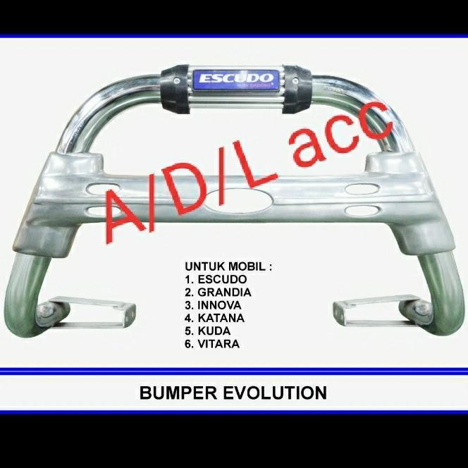 Tanduk Pengaman Bemper Depan Mobil Evo Stenlis Kijang Innova Inova Original Dan Terpercaya