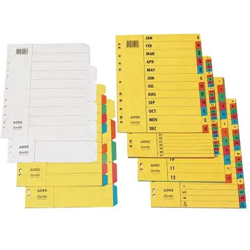 

Bantex Divider Pembatas Binder A4 31 Lembar Index Numeric RB07