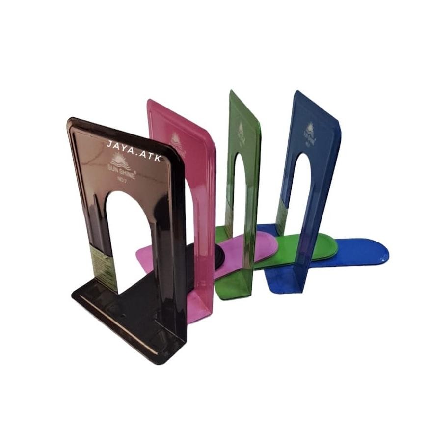 

PEMBATAS BUKU BESI BOOK END 17 CM KECIL SEPASANG BOOK HOLDER PENYANGGA SANDARAN BUKU MEJA RB07
