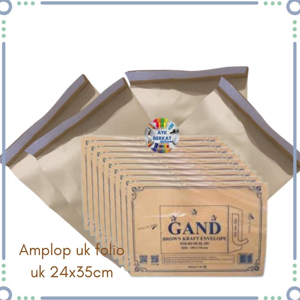 

Baru Amplop Coklat Folio Dengan Lem Seal 1 Pack