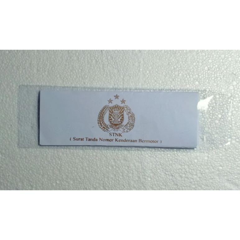 

Sampul Plastik STNK Sablon Polos 1 Pack Isi 100 Pcs RB07