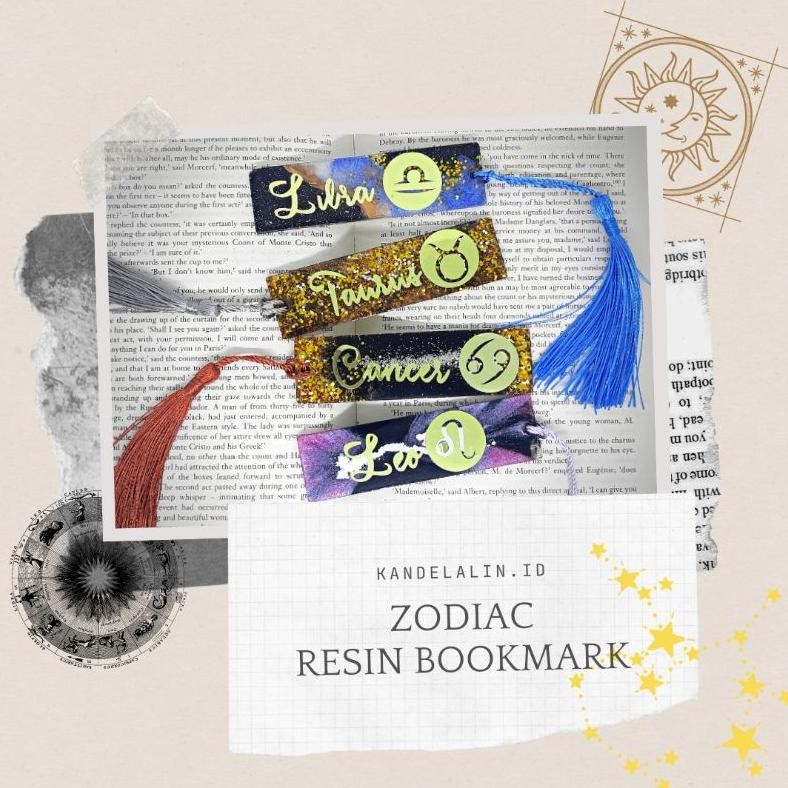 

zodiac resin bookmark pembatas buku aquarius scorpio sagittarius aries taurus gemini pisces cancer leo gemini capricorn libra virgo aries RB07