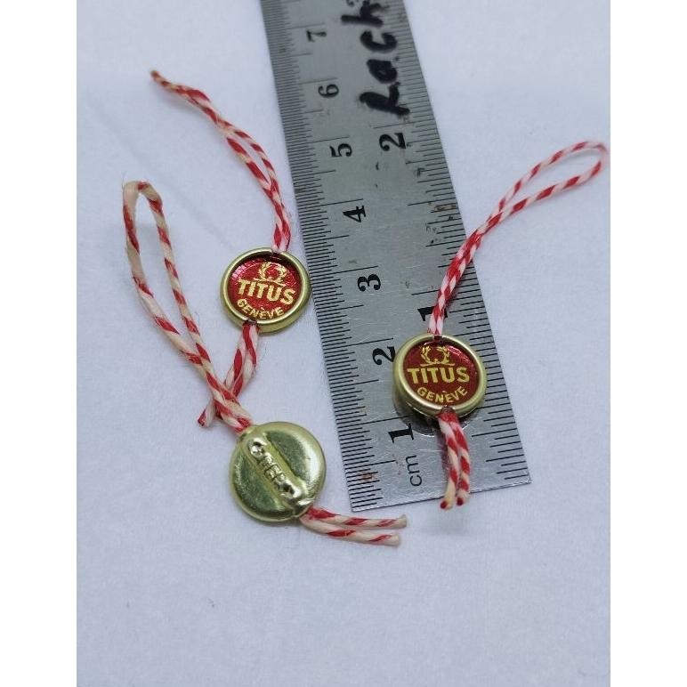 Hang tag titus made gantungan label merk solvil et titus jam tangan antik part arloji lawas RB