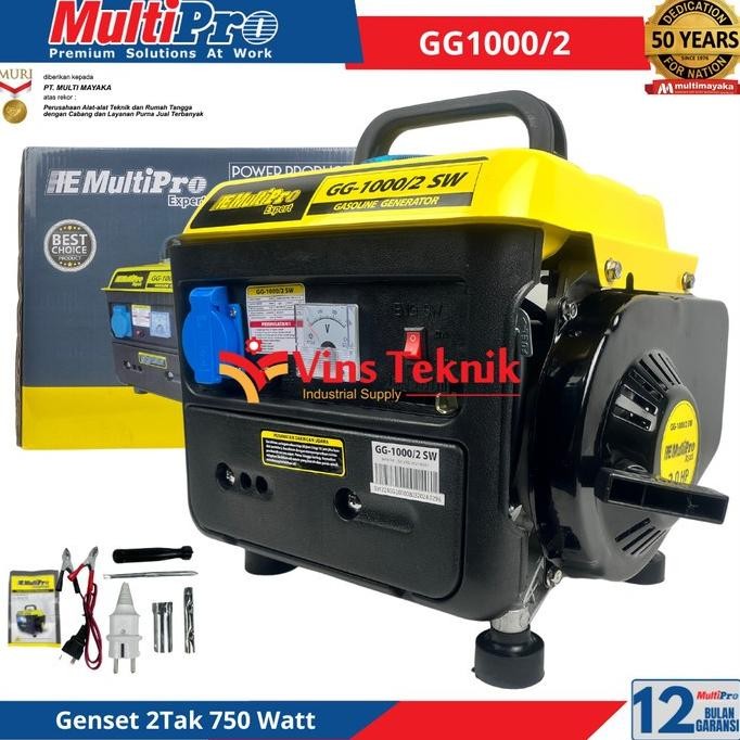 

Terlaris Mesin Genset Listrik 1000Watt Gg-1000/2Sw Multipro Gg1000/2Sw