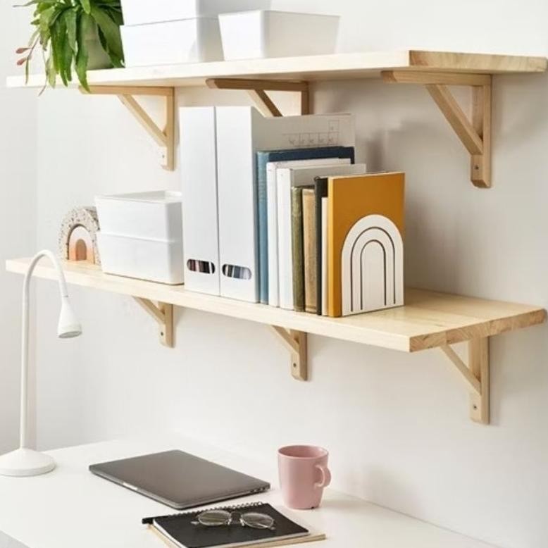 

HOSLAA Penahan Buku Putih, Tempat Penyimpanan Buku/Penyanggah Buku / Organizer Buku/ Rak Buku RB07