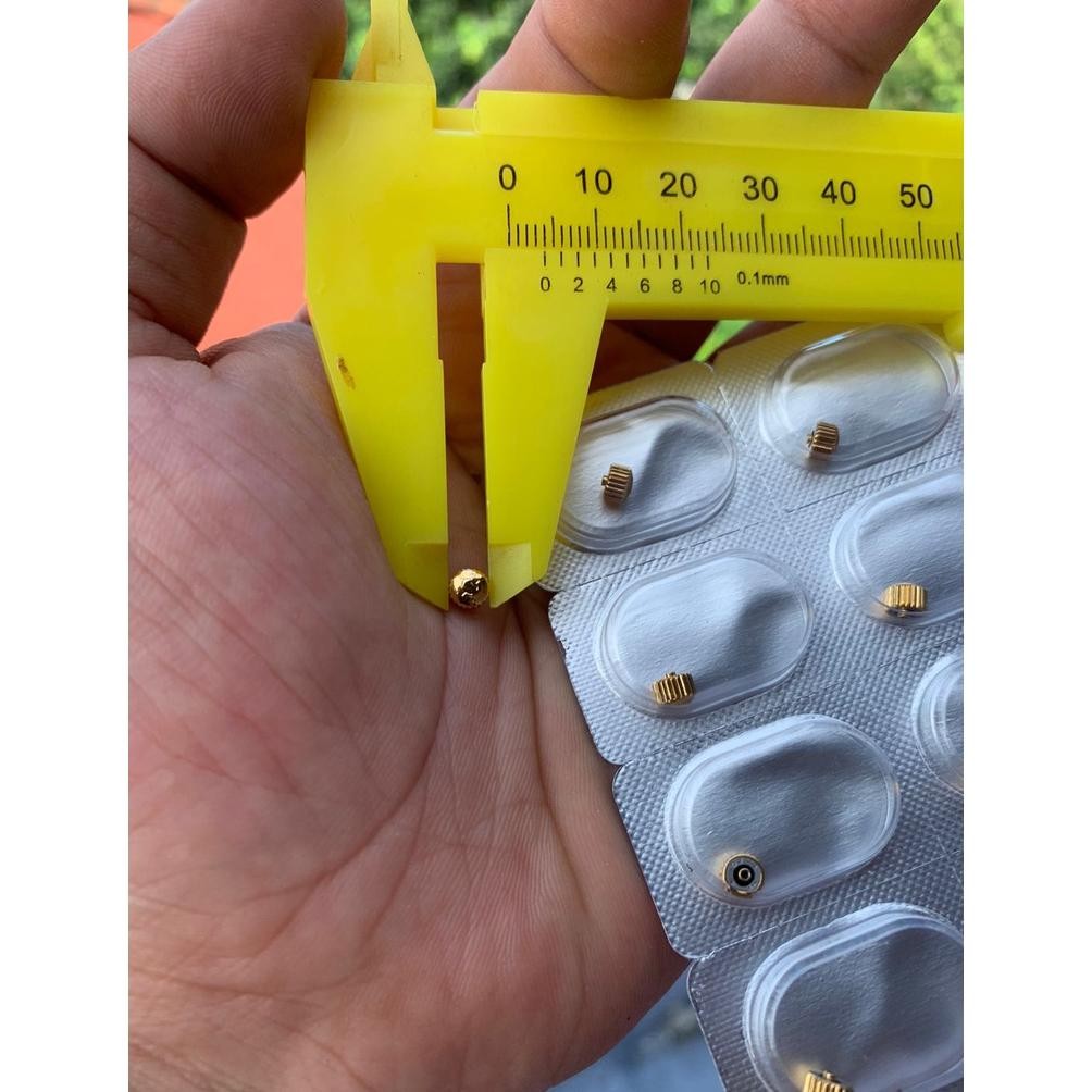 CROWN KNOP STEAM AS JAM TANGAN RADO GOLD DAN SILVER SIZE 4 MM PREMIUM RB